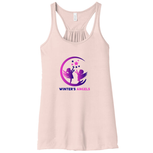 Winters Angels Ombre - Women's Flowy Racerback Tank Thumbnail