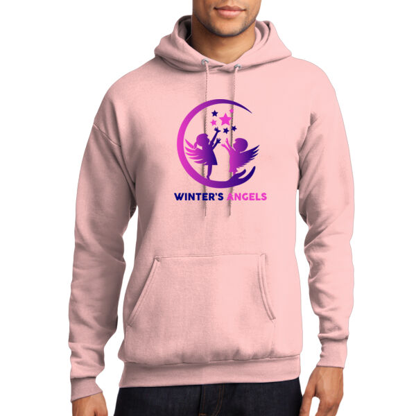 Winters Angels Ombre - Core Fleece Pullover Hooded Sweatshirt Thumbnail