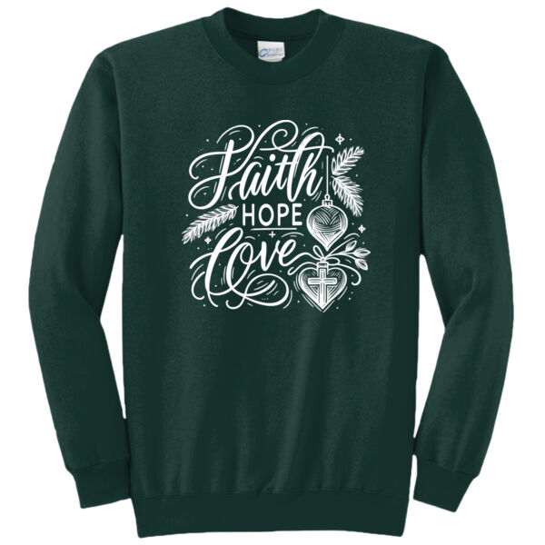 Faith Hope Love - Core Fleece Crewneck Sweatshirt Thumbnail